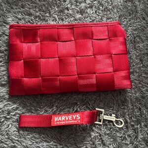 Harveys Red Woven Clutch